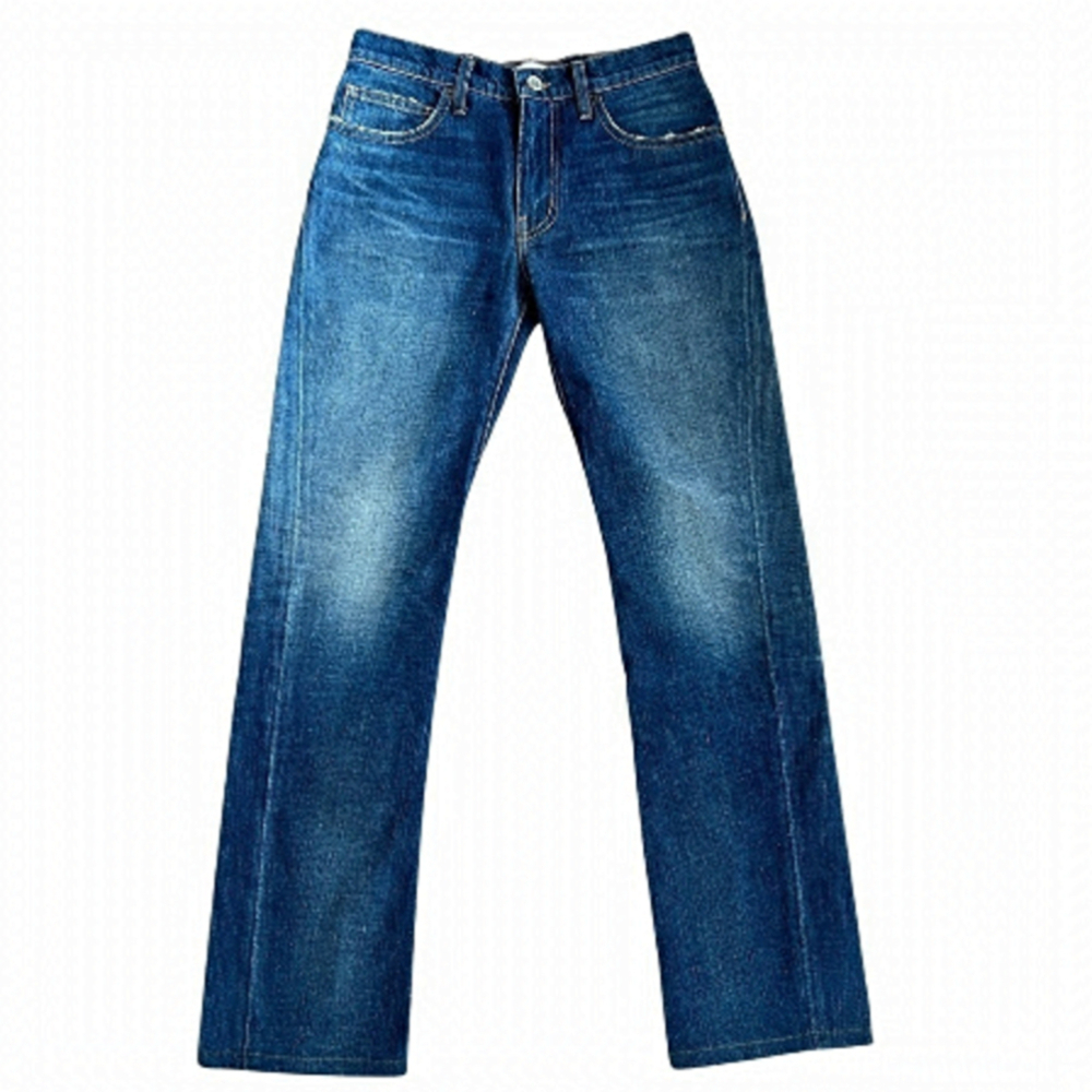 TRE by Natalie Ratabesi Mid Rise Dark Wash Denim Straight Leg Jeans